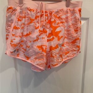 Women's Pink and Orange Athletic Shorts
